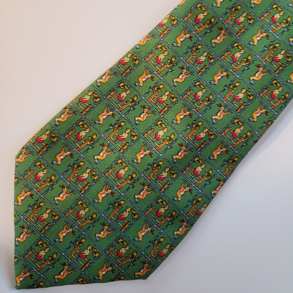 Salvatore Ferragamo necktie animal print motif excellent Condition